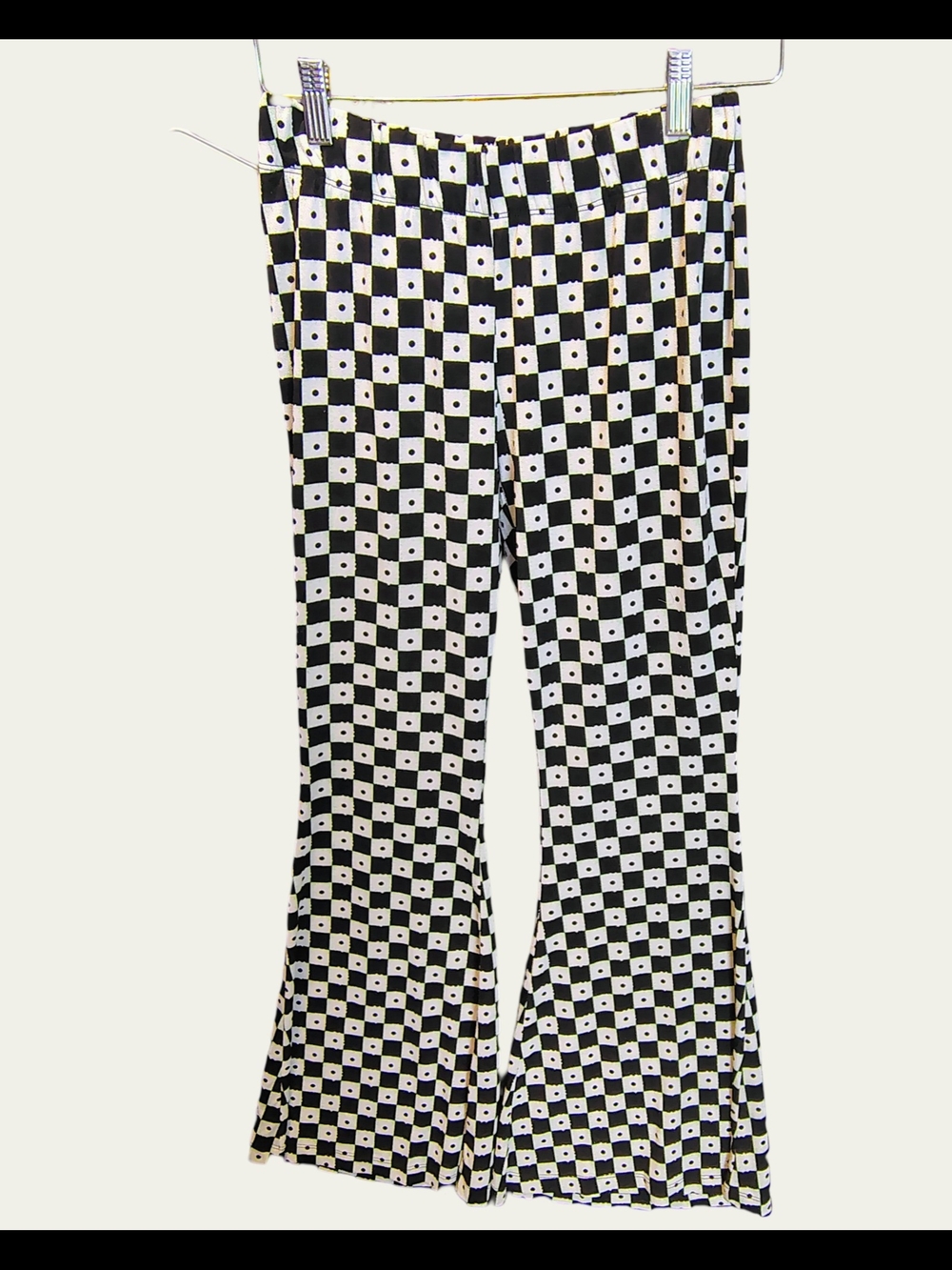 Cato Black‎ and White Checkered Boot Cut Pants